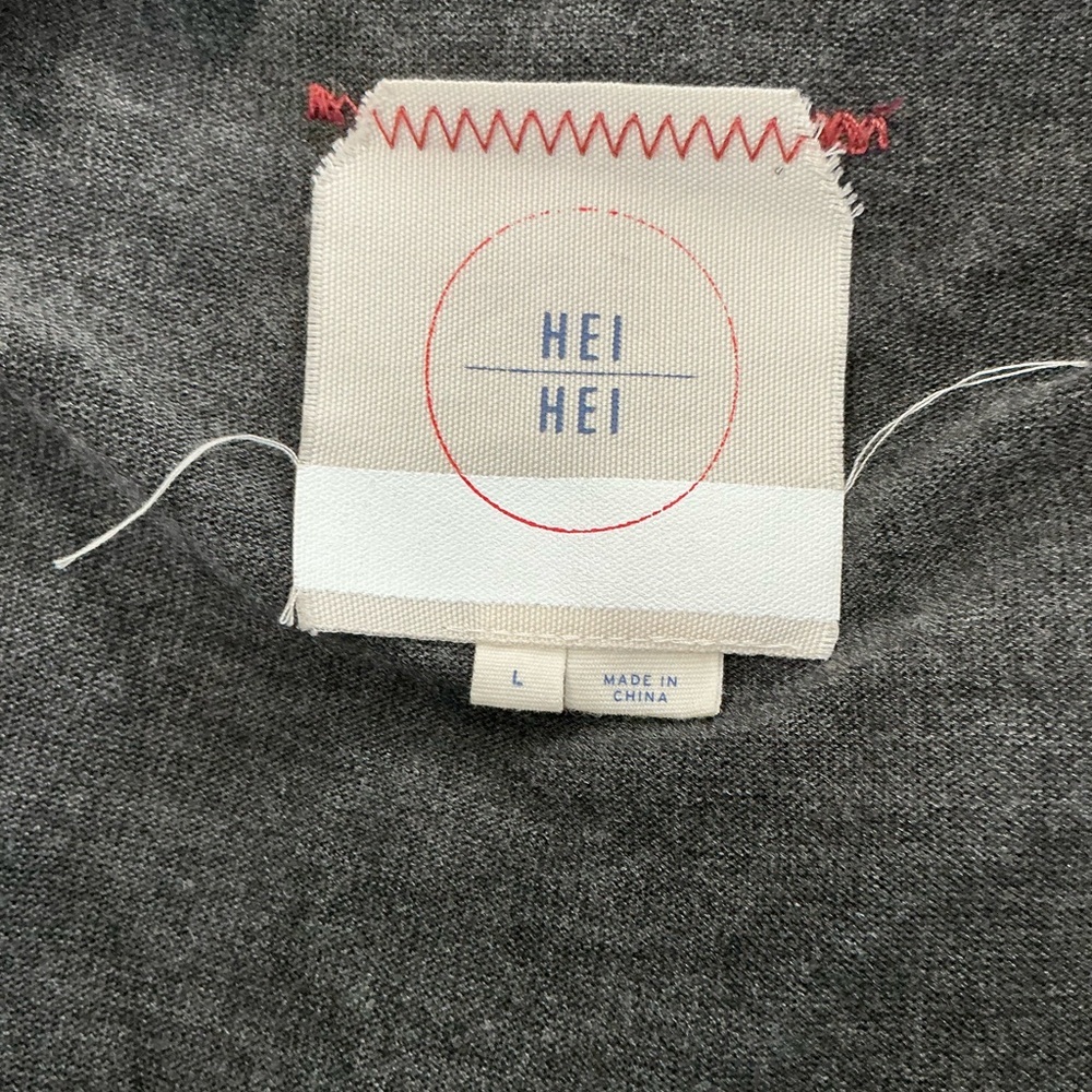 Hei Hei Cascade Anorak Green Utility Grey Scarf Layered Jacket Large - Picture 14 of 15